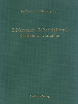 cover image of Cassirer und Goethe